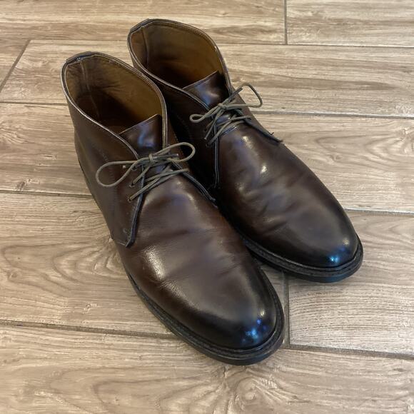 Allen Edmonds Malvern Shoes Mens Size 12 B Brown Leather Chukka Boots Made USA - Picture 1 of 10